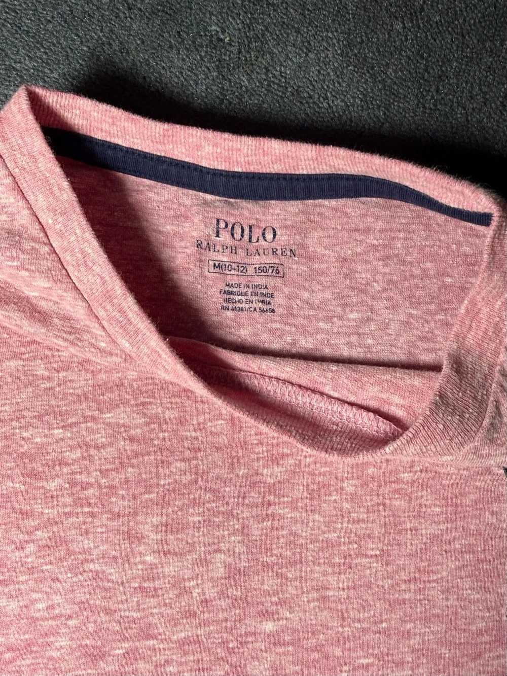 Polo Ralph Lauren Big Pony Short Sleeve T-Shirt Boys 10-12 Pink Red